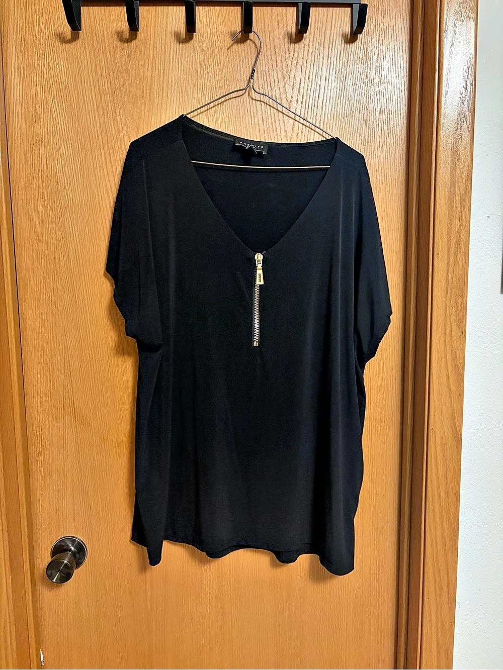 Premise Woman Black Tunic Top Size 2X